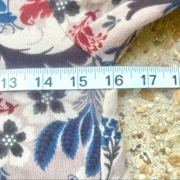 NWOT Boo Hoo Floral Boho Knit Long Sleeve Dress 4 - Picture 5 of 9